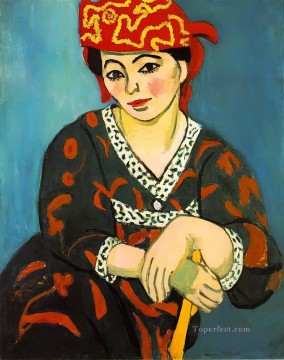 Henri Matisse Painting - La toca roja de Madrás Madame Matisse Madras Rouge fauvismo abstracto Henri Matisse